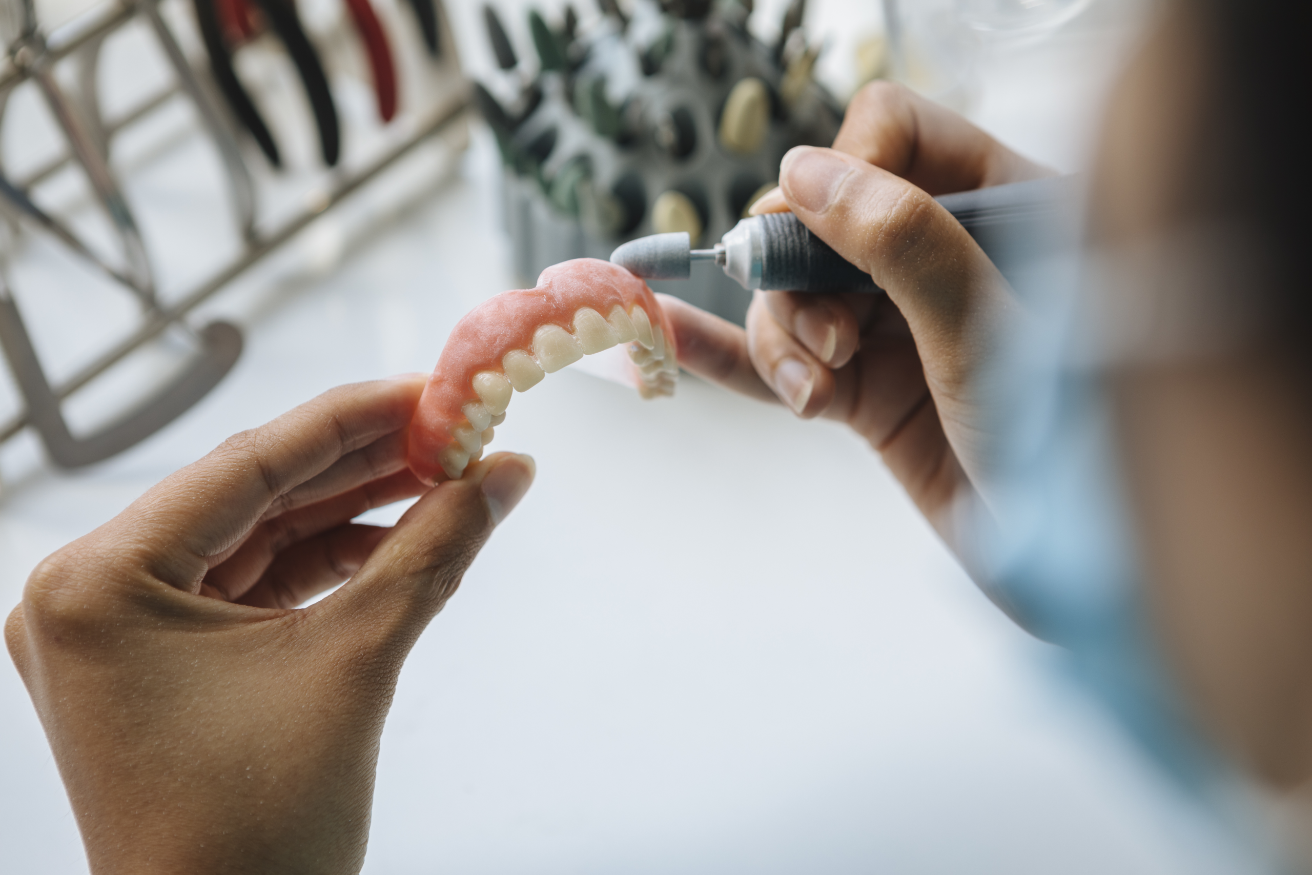It heals, you wear a denture, at Lye Dental
